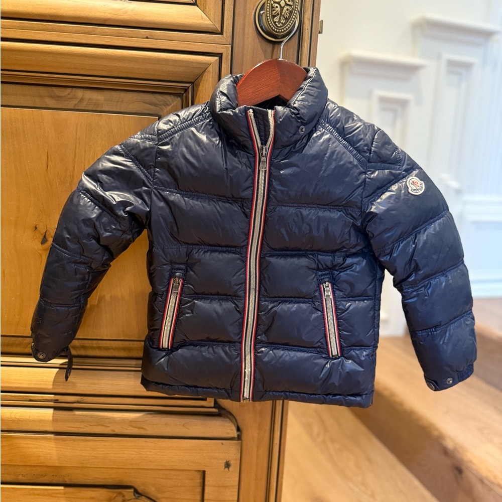 Moncler Kids Jacket - Navy Blue
